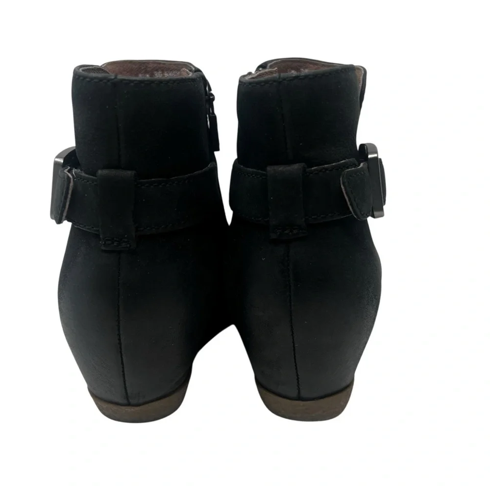 Dansko Black Ankle Booties with Buckle